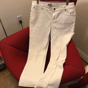 Jjill slim leg white jean